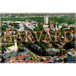 Carte postale Harvard University Cambridge Massachusetts vue aérienne États-Unis