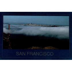 Carte postale moderne Golden Gate Bridge dans le brouillard San Francisco Californie