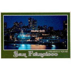 Carte postale moderne Ghirardelli Square de nuit San Francisco Californie