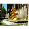 Carte postale moderne Rockefeller Plaza statue Prométhée New York circulée 1997