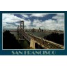 Carte postale moderne San Francisco Oakland Bay Bridge skyline Californie