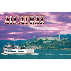 Carte postale moderne Alcatraz San Francisco baie de Californie ferry touristique