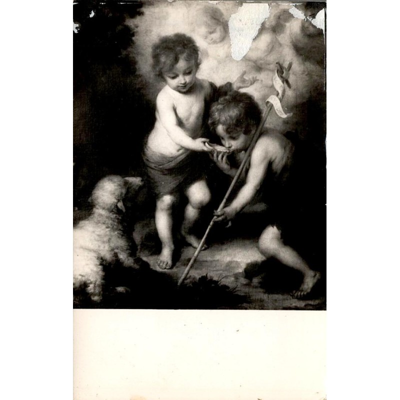 Carte postale ancienne Murillo Los niños de la concha Musée du Prado Madrid