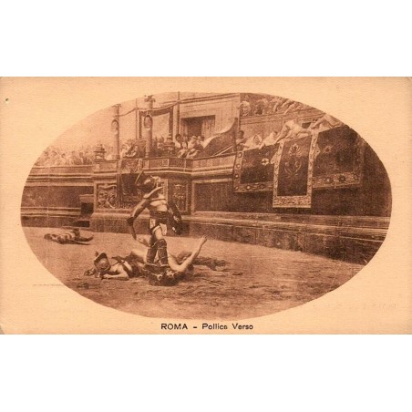 Carte postale ancienne Roma Pollice Verso Jean-Léon Gérôme Rome antique CPA