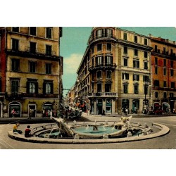 Carte postale moderne Rome Piazza di Spagna Fontana della Barcaccia Italie