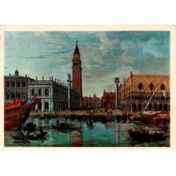 Carte postale moderne Venise Piazzetta San Marco Vanvitelli Kasper Van Wittel