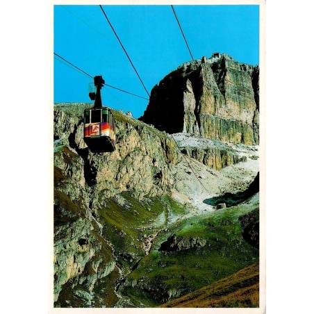 Téléphérique du Sass Pordoi dans les Dolomites Italie Carte Postale CPSM