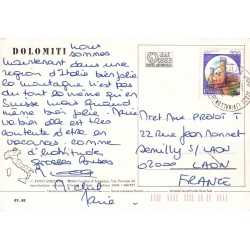 CPSM Dolomites téléphérique Sass Pordoi Italie