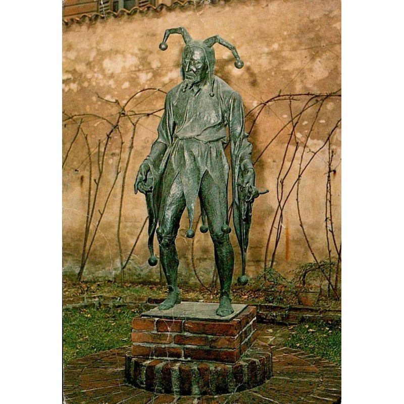 Statue de Rigoletto à la Casa di Rigoletto Mantoue Italie Carte Postale CPSM