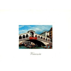 Ponte di Rialto sur le Grand Canal à Venise Italie Carte Postale CPM
