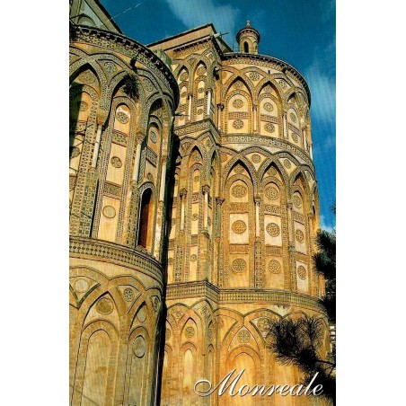 Monreale absides extérieures cathédrale Sicile Italie carte postale moderne