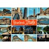 Souvenir d'Italie carte postale multivues Rome Venise Pise Naples années 1970