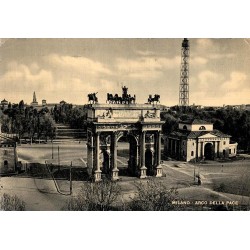 Milano Arco della Pace Milan Italie carte postale ancienne