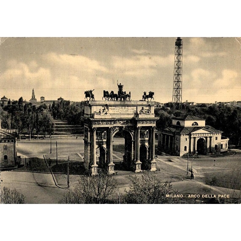Milano Arco della Pace Milan Italie carte postale ancienne
