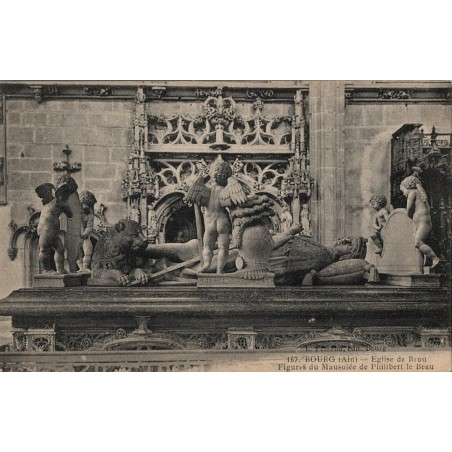 167 -BOURG (Ain) - Eglise de BROU - Figures du mausolée de Philippe le Beau