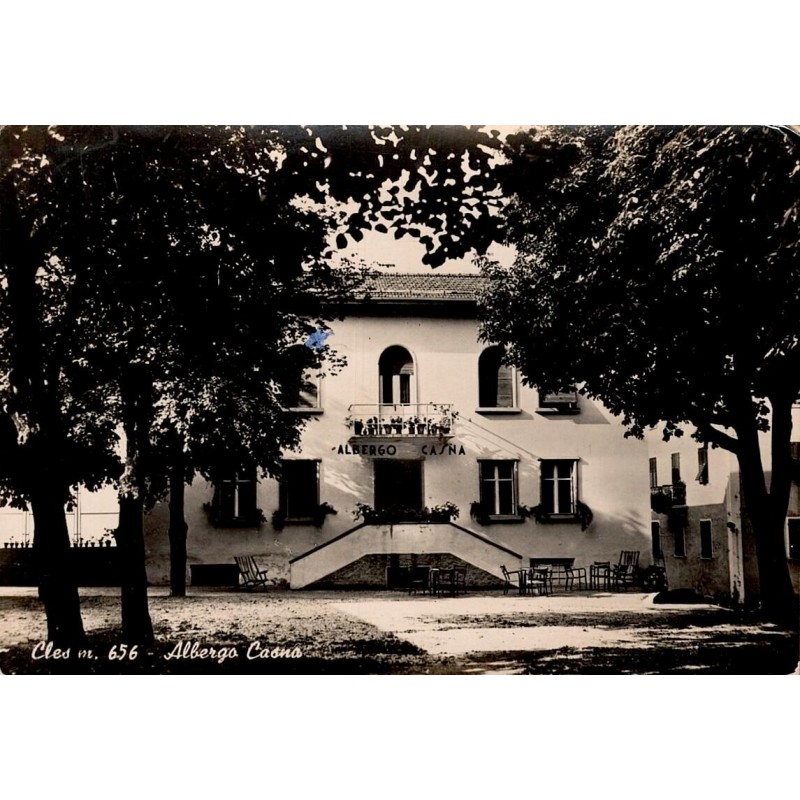 Cles Albergo Casna Italie carte postale ancienne hôtel