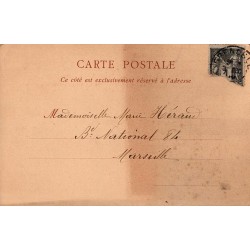 Carte postale ancienne Grenoble – Place Grenette & Mont Saint-Eynard