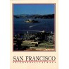 CPM San Francisco vue sur Alcatraz et Pier 39 depuis Coit Tower Californie