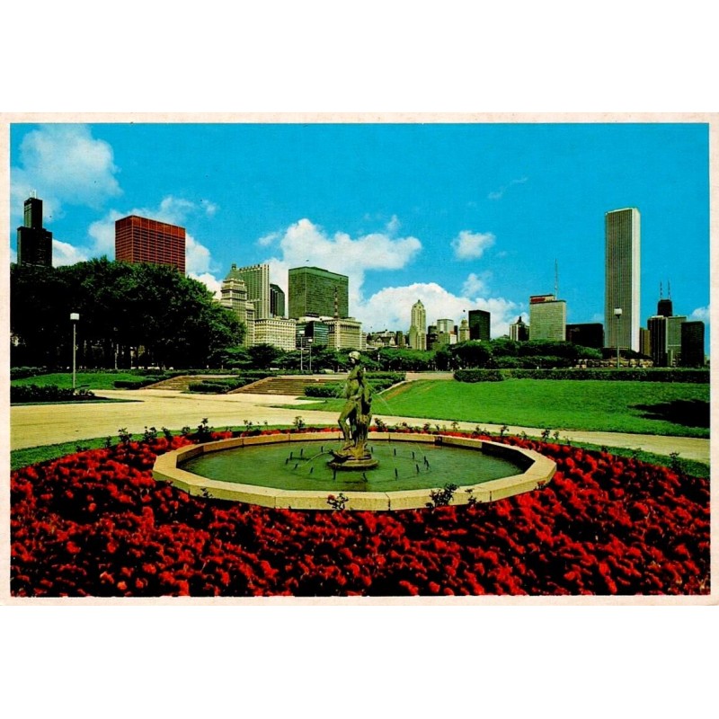 CPM Chicago skyline depuis Grant Park Illinois États-Unis