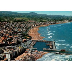 CPM Cattolica panorama aérien du littoral et du port en Émilie-Romagne Italie