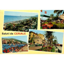 CPM multivues de Ceriale sur la Riviera delle Palme en Ligurie Italie