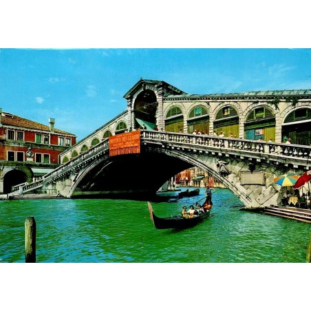 CPM Venise Pont du Rialto Ponte di Rialto Italie carte circulée
