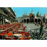 CPSM Venise Place Saint-Marc pigeons Basilique Saint-Marc carte circulée 1968
