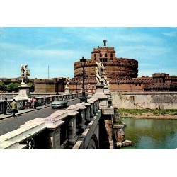 CPSM Rome Château Saint-Ange Castel Sant'Angelo carte circulée 1967