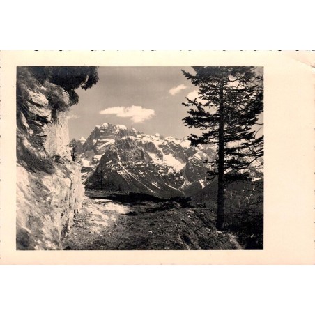 CPSM Gruppo di Brenta Rifugio 5 Laghi Lago Ritorto Dolomites Italie carte postale circulée