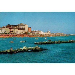 CPSM Gatteo Mare plage hôtels Riviera romagnole Italie carte postale semi-moderne