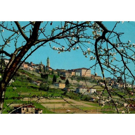 CPSM Bergamo Città Alta Lombardie Italie carte postale circulée 1980
