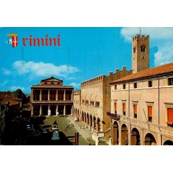 CPM Rimini Piazza Cavour Italie carte postale moderne circulée 1988