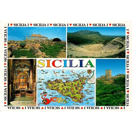 CPM Sicile Selinunte Segesta Palerme Enna carte postale moderne Italie