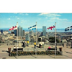 CPM panorama de Montréal depuis le belvédère du Mont-Royal Québec Canada