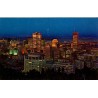 CPM panorama nocturne de Montréal vu depuis le Mont-Royal Québec Canada