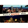 CPM Montréal panorama de jour et de nuit depuis le Mont-Royal Québec Canada