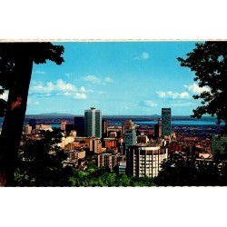 CPM panorama du centre-ville de Montréal depuis le Mont-Royal Québec Canada