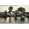 CPA ferme aux bords de la rivière Saint-Jean Canada paysage rural ancien