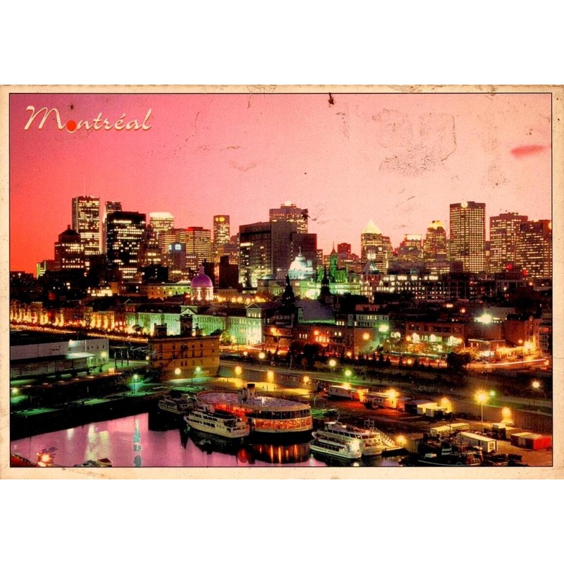 CPM Montréal Vieux-Port centre-ville nuit Québec Canada