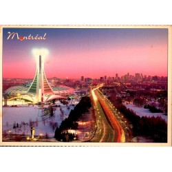 CPM Montréal Stade olympique la nuit hiver Québec Canada