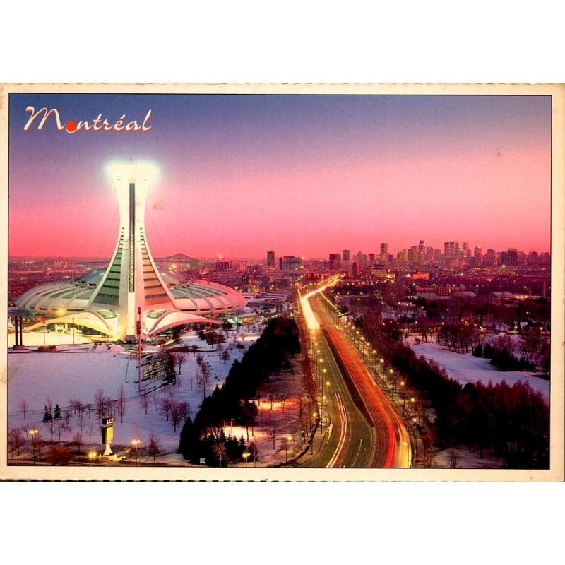 CPM Montréal Stade olympique la nuit hiver Québec Canada