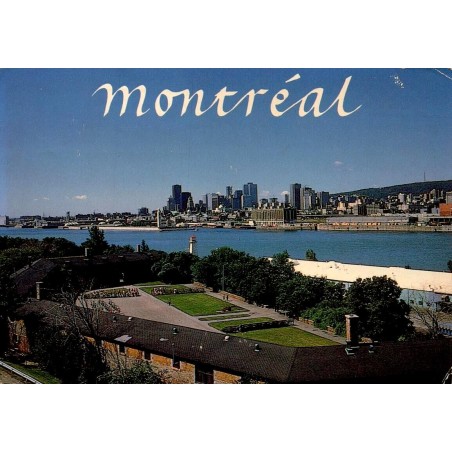 CPM Montréal Vieux Fort île Sainte-Hélène panorama Québec Canada circulée 1990