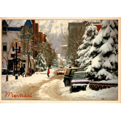 CPM Montréal rue Duluth en hiver Québec Canada Fotomania