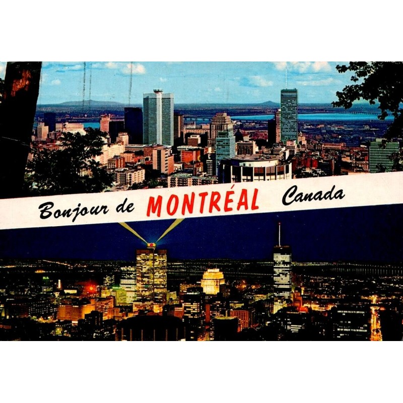 CPM Bonjour de Montréal panorama centre-ville Mont-Royal Québec Canada