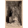 Carte postale ancienne grotte de la Balme Isère stalagmite du Monié intérieur