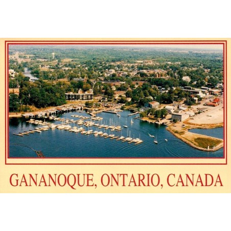 CPM Gananoque Ontario Canada vue aérienne marina Mille-Îles Saint-Laurent