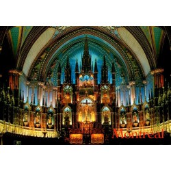 CPM Basilique Notre-Dame Montréal intérieur Québec Canada
