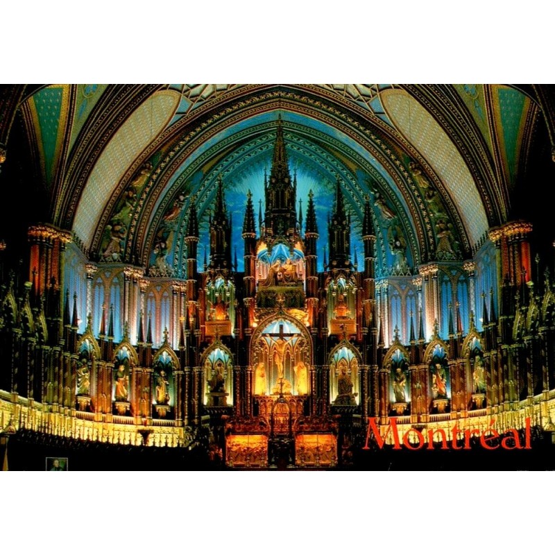CPM Basilique Notre-Dame Montréal intérieur Québec Canada