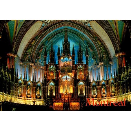 CPM Basilique Notre-Dame Montréal intérieur Québec Canada