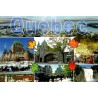 CPM Québec Bienvenue à Québec montage touristique Château Frontenac Canada